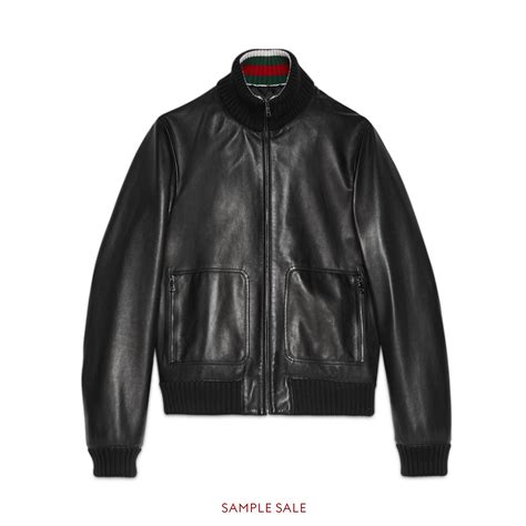 gucci men leather|gucci original leather jacket.